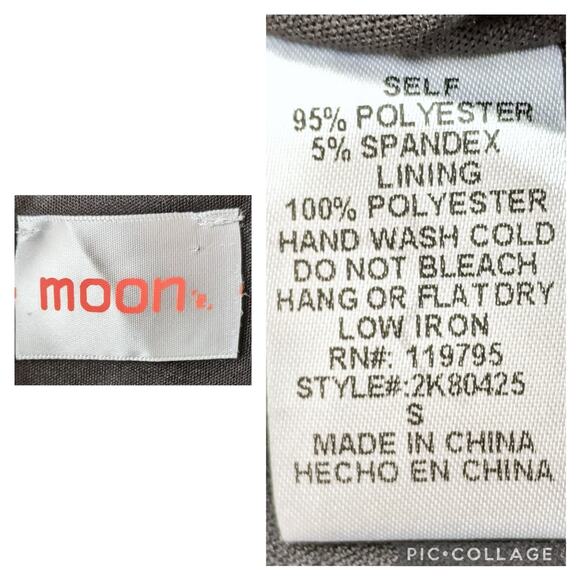 MODCLOTH MOON Green & Black Floral Dress Size Small - Picture 7 of 9